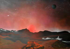 5. Alpha Centauri akrilfestmény