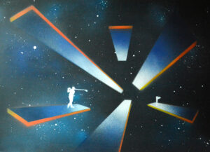 11. Cosmic game akrilfestmény