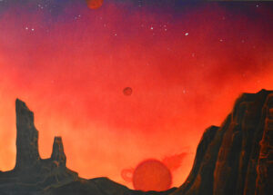 15.  Gliese 581C akrilfestmény