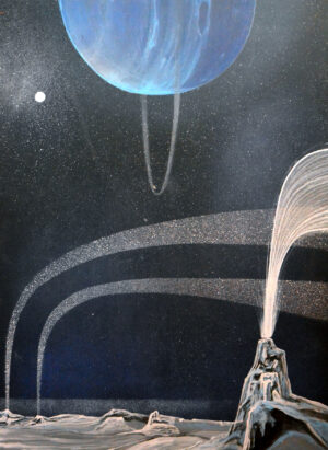 18. Neptune Triton surface akrilfestmény