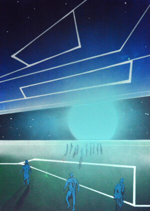 20. Rigel station akrilfestmény