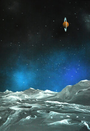 22. Saturn Iapetus surface view