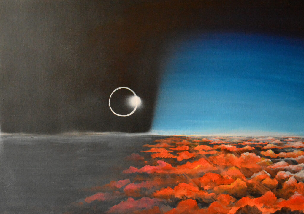 2. Solar Eclipse from Concorde akrilfestmény