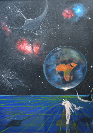 1. Space Mantra akrilfestmény