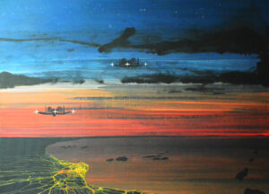 24. Thunderbird coming home akrilfestmény