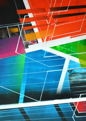 34. Abstract 13 akrilfestmény