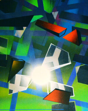 37. Abstract 15 akrilfestmény