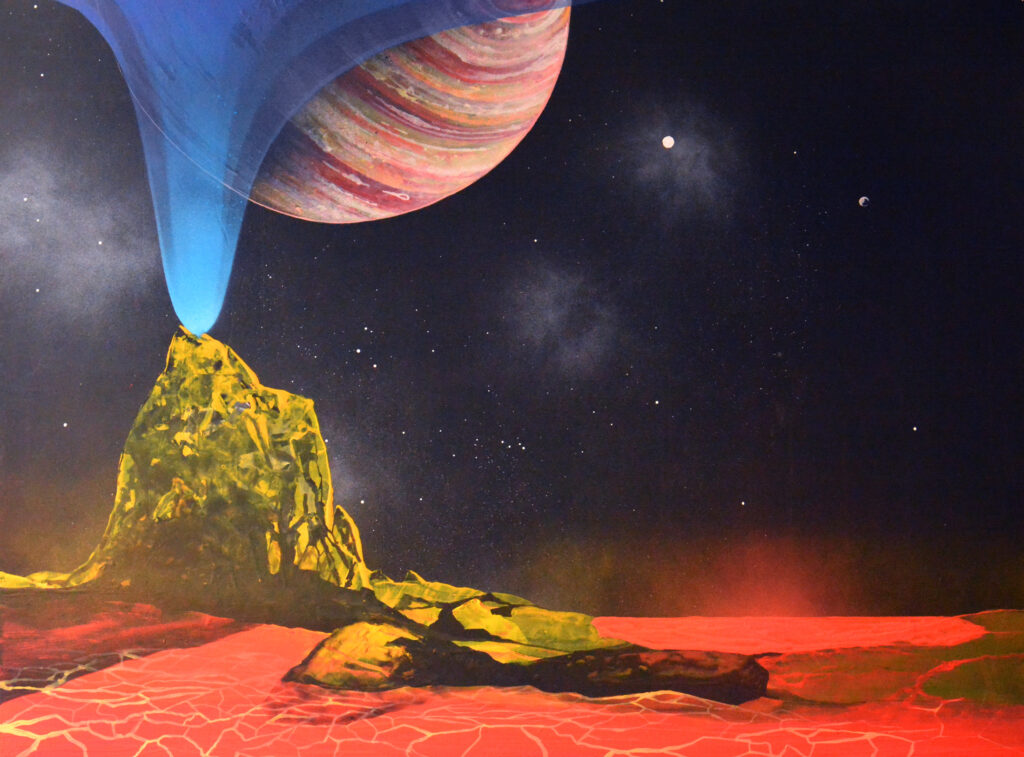 35. Jupiter Io akrilfestmény