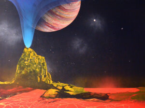 35. Jupiter Io akrilfestmény